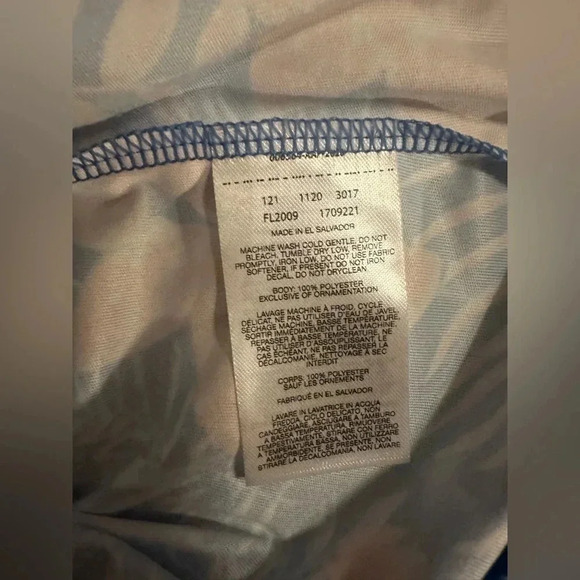 Columbia tidal tee blue Hawaiian long sleeve size S - Picture 6 of 6